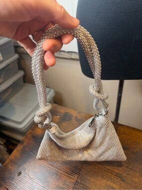 Rhinestone Evening Chic Crystal Sparkly Evening Purse Handbag Hobo Bag